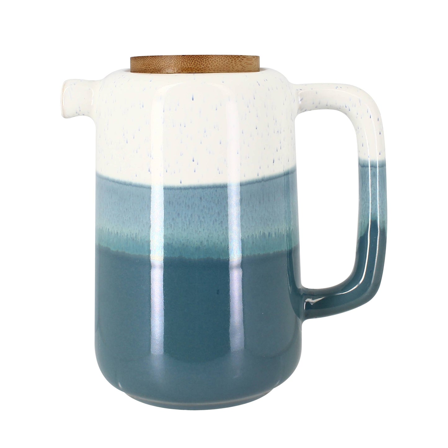 RIGA TEAPOT 1L IN STONEWARE ASSORTED COLORS BLUE AND GREEN