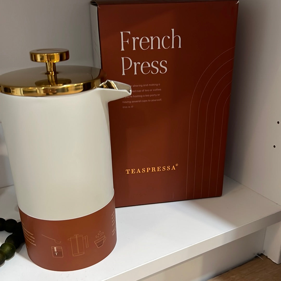 White French press