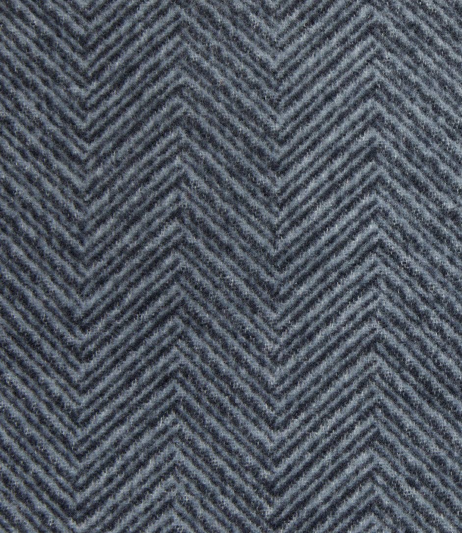 Bayside Herringbone Shawl - Midnight Navy: Navy