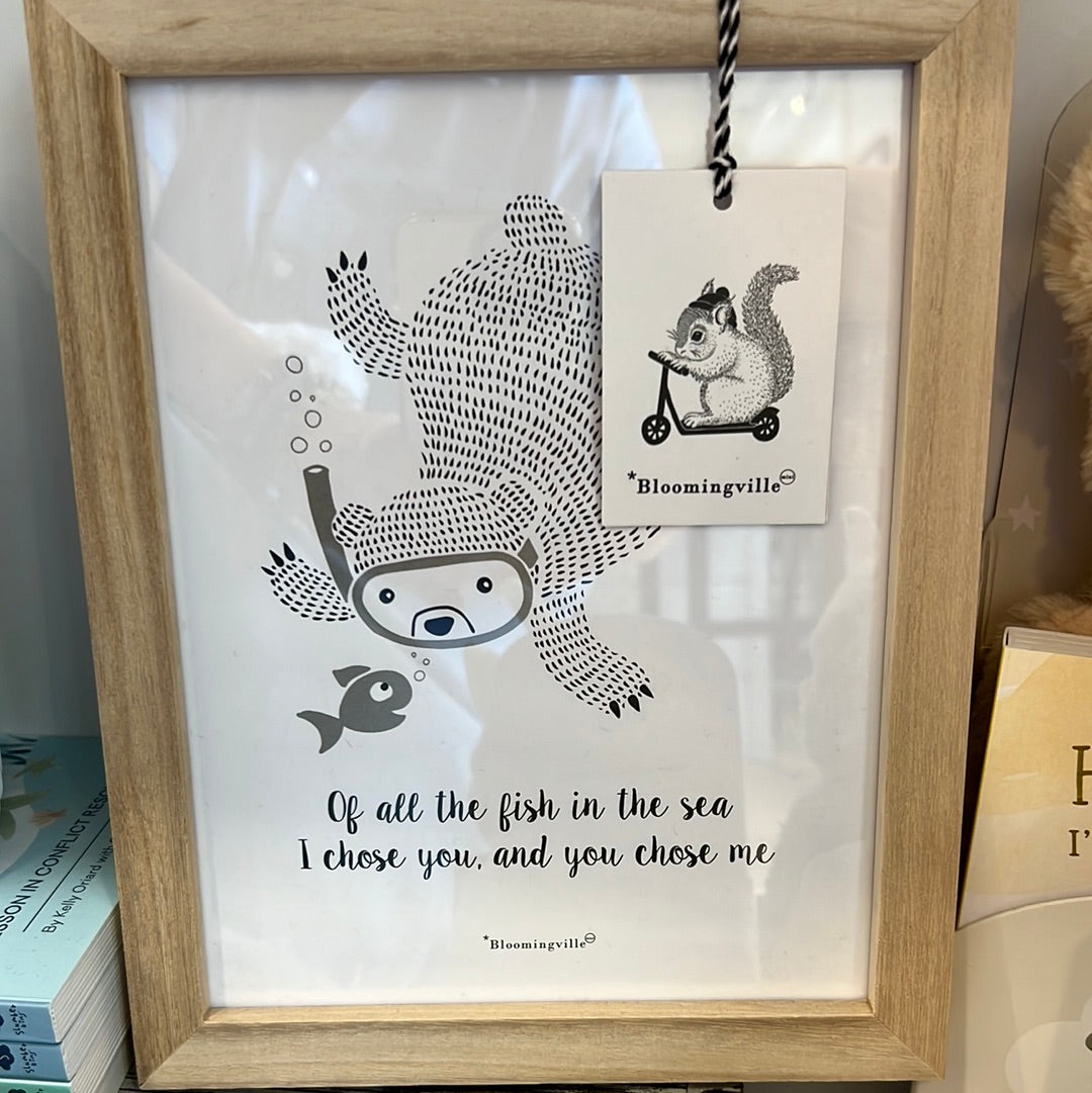 Of All The Fish In The Sea Bear Wall Decor