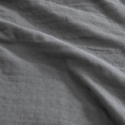 3-Layer Gauze Cotton Farmhouse Bedding Blanket: White / King