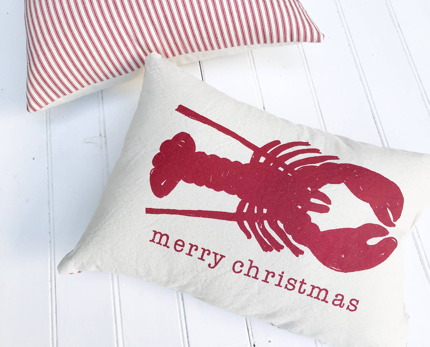 Christmas Lobster Pillow