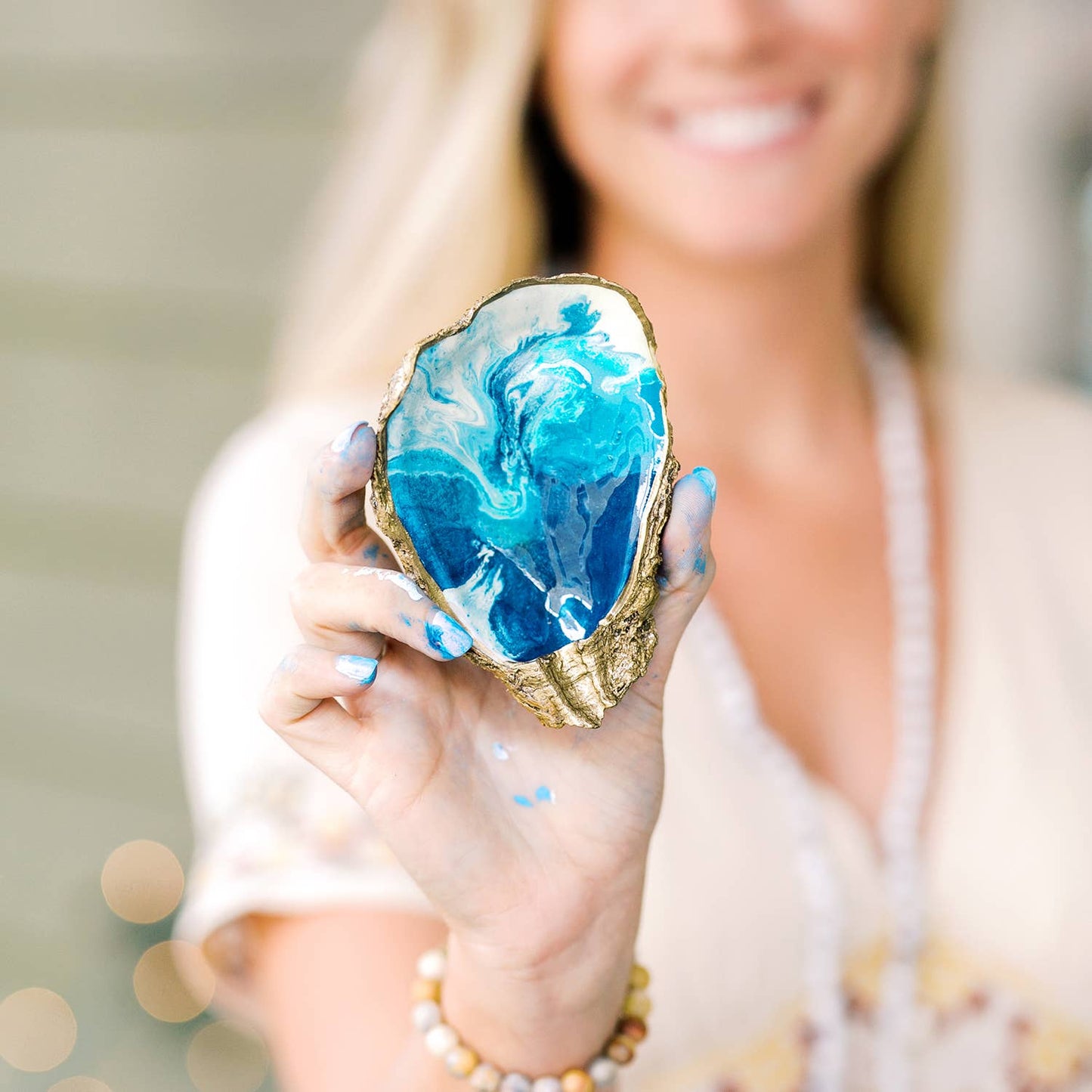 Ocean Gilded Oyster Jewelry Dish