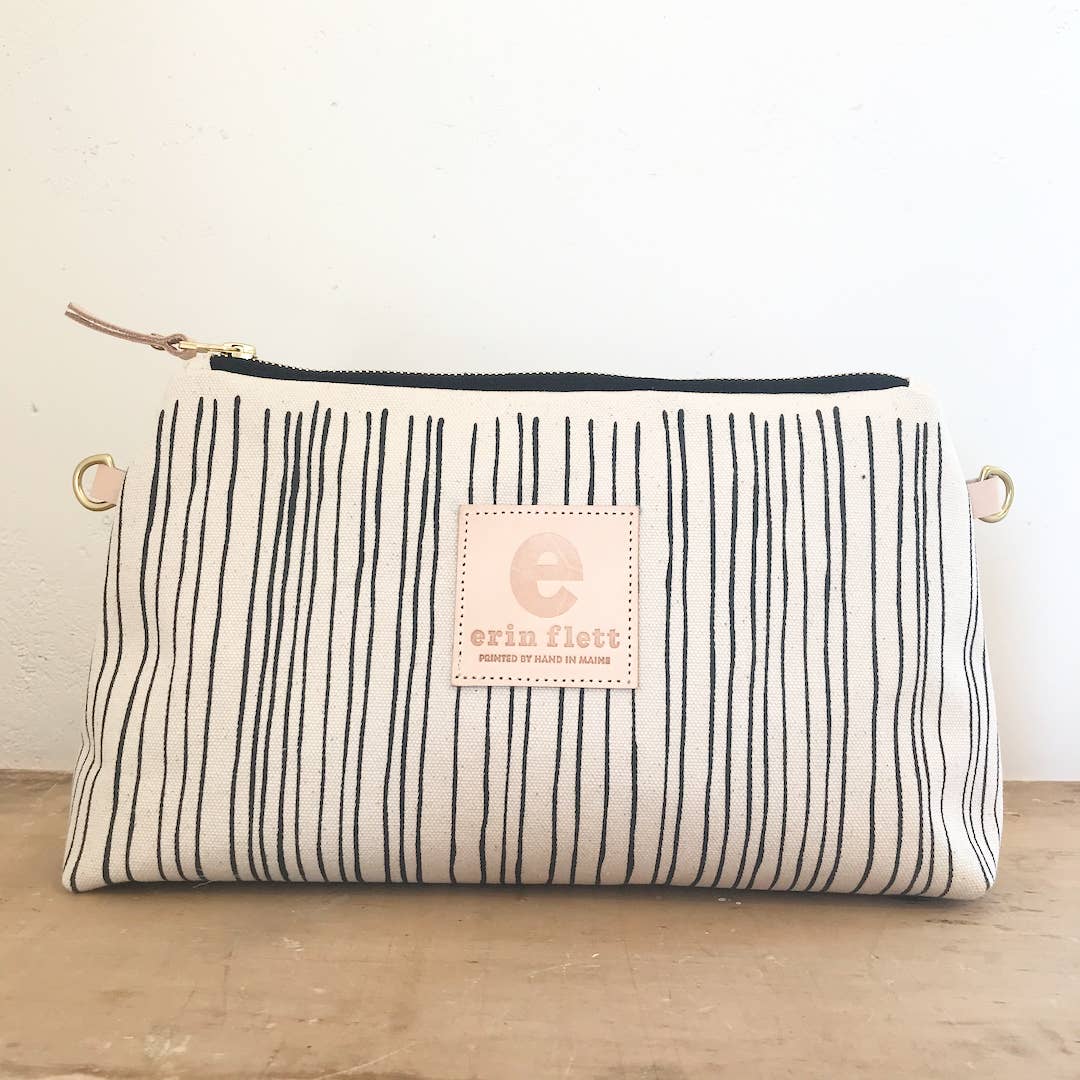 WORN BLACK SKINNY STRIPE JEN BAG