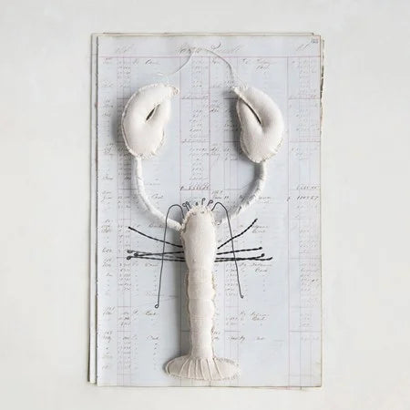 Cotton white lobster decor