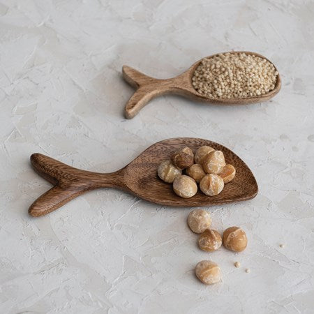 Acacia fish spoon