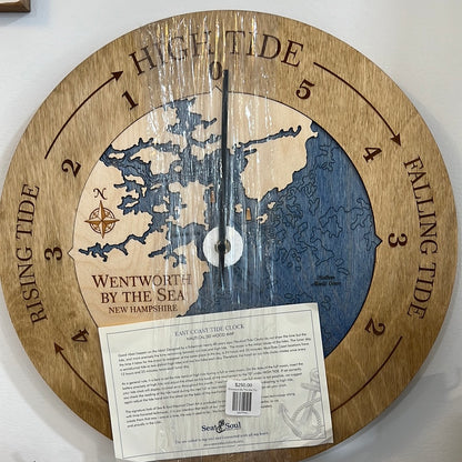 Wentworth by the Sea Nautical Map Tide Clocks