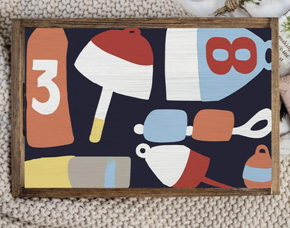 Handmade sailboat tray