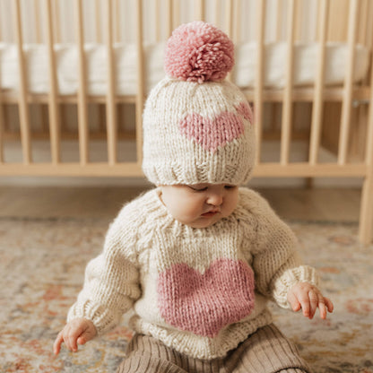Sweetheart Crew Neck Sweater - Due late November: 18-24 months